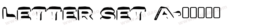 Letter Set A字体转换